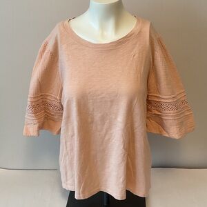 Design History Crochet Trim Top